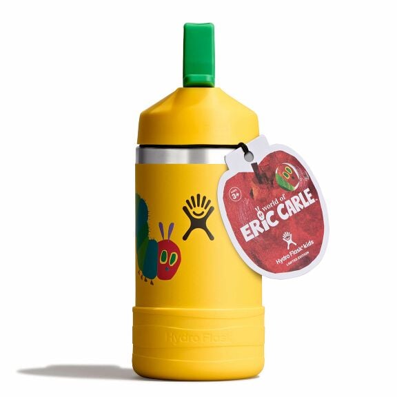kids-12-oz-bottle-world-of-eric-carletm-r1 le26-w12-1000-kids-12-oz-wide-straw-cap-and-boot-yellow-caterpillar-straight-lid-open-withtag.jpg